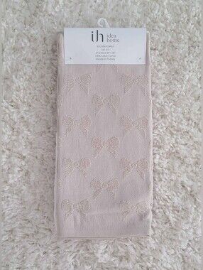 Set of 3 Coquette Bow Neutral Kitchen Towels